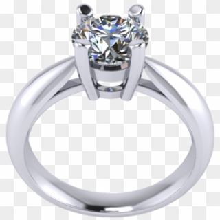 Solitaire Ring Without Side Diamonds - 3d Solitaire Ring Designs Clipart