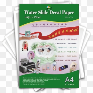 Waterslide Decal Paper Printer Clipart