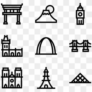 Landmarks - London Icons Png Clipart