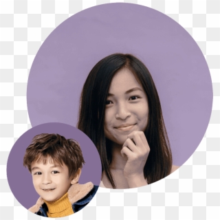 Young Boy With Brown Hair Smiling Happily And Young - Girl Clipart