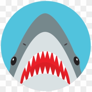 Clip Art Shark Teeth - Png Download