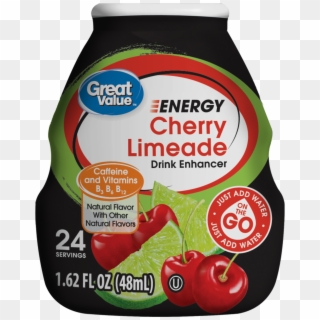Great Value Cherry Limeade Energy Drink Enhancer, Clipart