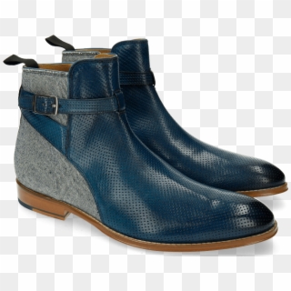 Ankle Boots Kane 1 Mid Blue Jeans Denim - Outdoor Shoe Clipart
