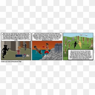 Black Panther Example Storyboard - Industry Vs Farming Civil War Clipart