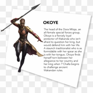 Okoye Character Bio - Okoye Black Panther Quotes Clipart
