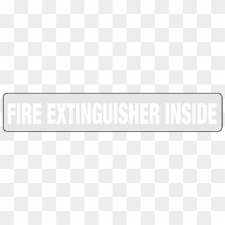 Fire Extinguisher Inside Truck Decals - Parallel Clipart