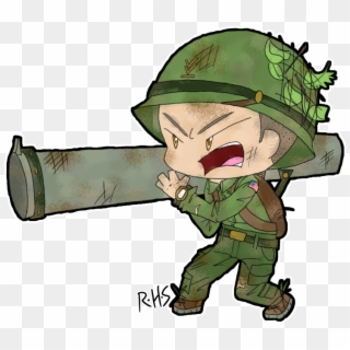 Chibi Army Man Clipart