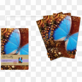M Pocket Memo Blue Butterfly - Umbrella Clipart