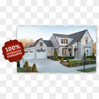 100 Percent Satisfaction Guarantee - Light Gray Home Exterior Clipart