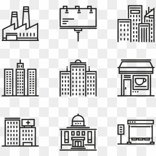City - Building Icon Png Clipart