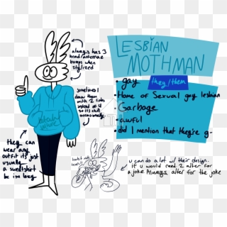 Lesbian Mothman's Gallery - Cartoon Clipart