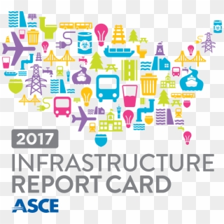 Asce Gov't Relations On Twitter - Asce Infrastructure Report Card Logo Clipart