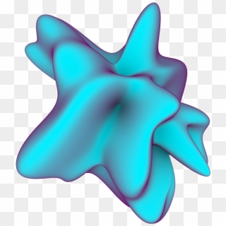 A Piece From “amorphous,” A Pack Of 3d Shapes On Transparent Clipart