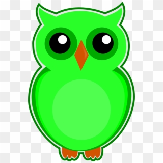 Owl Green Bird - Owls Png Clipart Eksen Transparent Png