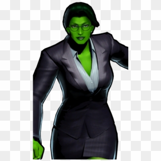She Hulk In A Suit Clipart