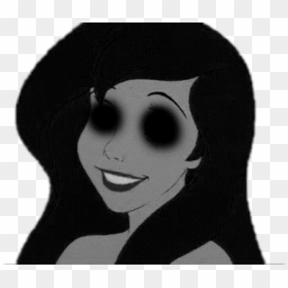 #creepy #scary #princess #ariel #littlemermaid #skull - Scary Clipart