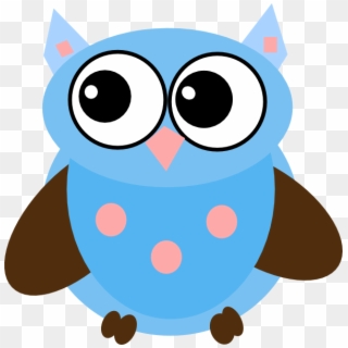 Blue Owl Svg Clip Arts 594 X 598 Px - Cartoon - Png Download