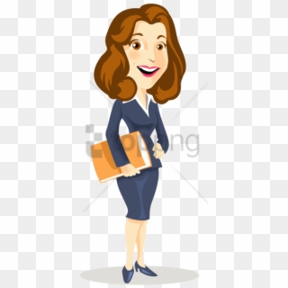 Free Png Cartoon Woman 7 Png Image With Transparent - Cartoon Business Woman Icon Clipart
