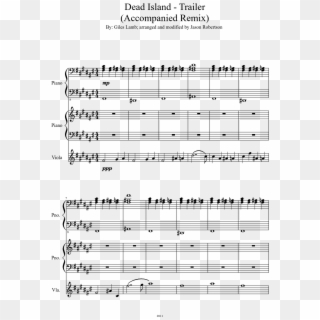 Trailer Sheet Music Composed By By - Sheet Music Clipart