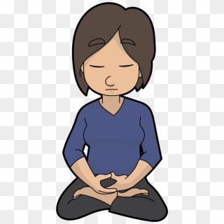 Png Free File A Meditating Woman Wikimedia Commons - Girl Meditating Cartoon Clipart