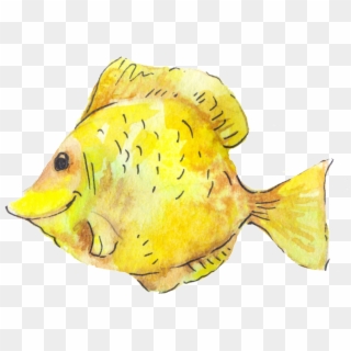 Yellow Small Fish Png Transparent - Coral Reef Fish Clipart