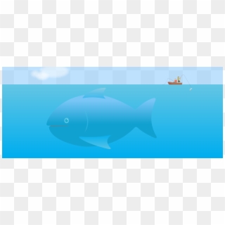 Huge Fish Missed By Fishermen In Boat Preoccupied With - Pomacentridae Clipart
