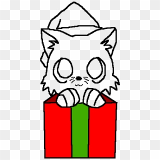 Christmas Cat Base - Drawing Clipart