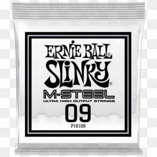 009 M-steel Plain Electric Guitar Strings 6 Pack - Ernie Ball Clipart