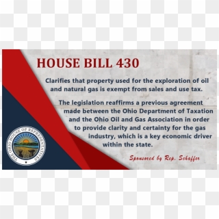The Ohio House Of Representatives Passed Hb 430 Yesterday - Flag Clipart