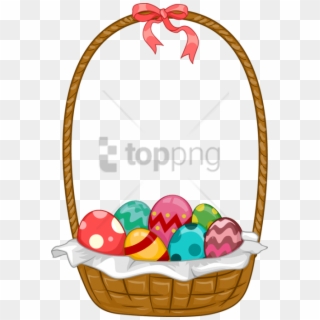 Free Png Easter Egg Basket Png Image With Transparent - Easter Basket Clipart
