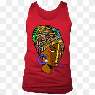 African Woman Tank - T-shirt Clipart