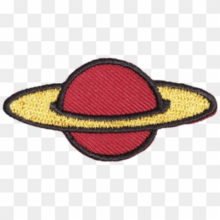 Stock Little Red Cartoon Planet Embroidered Patch - Crochet Clipart