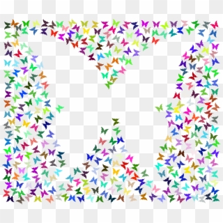 This Free Icons Png Design Of Prismatic Negative Space - Background Design Butterfly Colorful Clipart