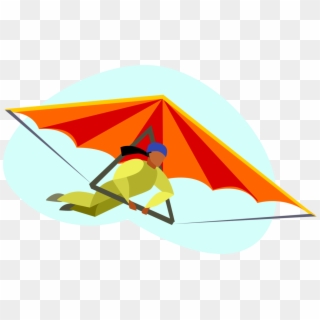 Graphic Black And White Download Recreational Hang - Hang Gliding Clipart Png Transparent Png