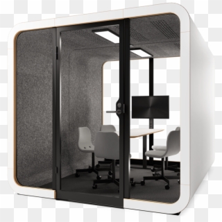 White 2x Phone Booth - Framery 2q Clipart