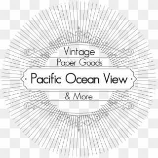 Pacific Ocean View - Circle Clipart
