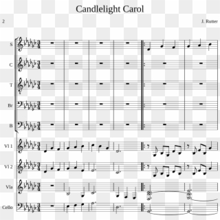 Cpm Candlelight Carol - Sheet Music Clipart