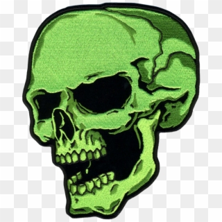 #scgreen #green #vote #skull #slime #lime #sick #cool - Transparent Green Skull Png Clipart