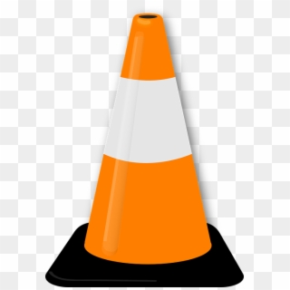 Cone Pylon Safety Traffic Warning Vlc Videolan - Clip Art Traffic Cone - Png Download