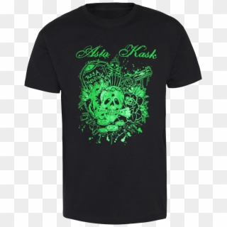 Asta Kask "green Skull" T-shirt - Active Shirt Clipart