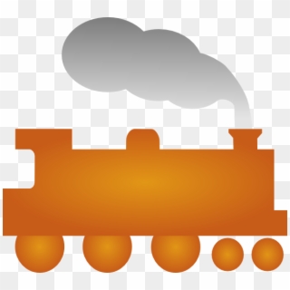 Train Clip Art At Clker - Orange Train Clipart - Png Download