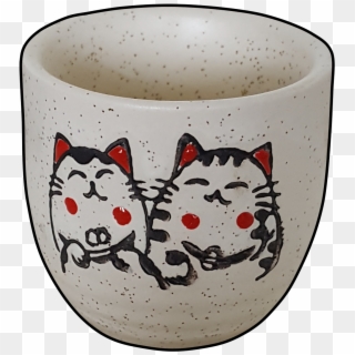 5-pc Lucky Cat Sake Set - Ceramic Clipart