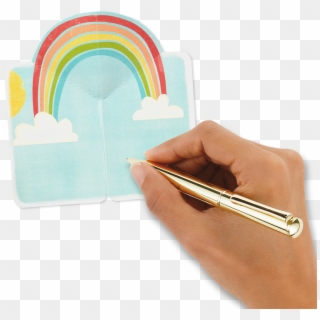 25" Mini Rainbow Pop Up Blank - Greeting Card Clipart
