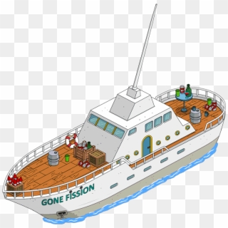 Tapped Out Gone Fission - Simpsons Tapped Out Boat Clipart