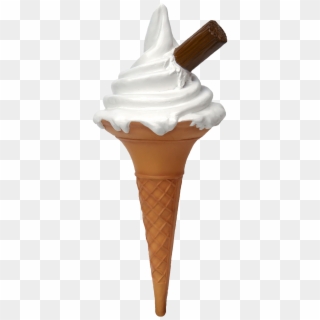 Clip Free Stock Ice Cream Cone Clipart Free - Ice Cream Cone With Flake Clip Art - Png Download