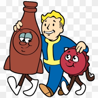 Fallout Clipart Nuke - Fallout Bottle And Cappy - Png Download