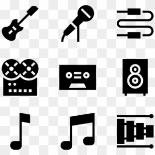 Music And Instruments - Pop Music Vector Icon Clipart