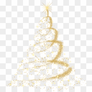 Transparent Png Gold Christmas Tree Clipart