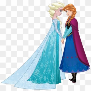 Elsa And Anna Sisters Clipart