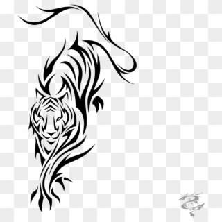 Tiger Tattoos Png Clipart - Tatuajes De Tigres Tribales Transparent Png